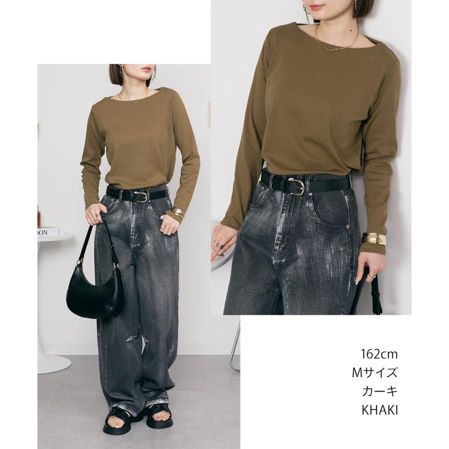 レディース服 春夏 まとめ売り 大量50枚セット Mサイズ〜Lサイズ ミックス marai（マーライ） 【3-10日で発送】ボートネック 長袖 Tシャツ
