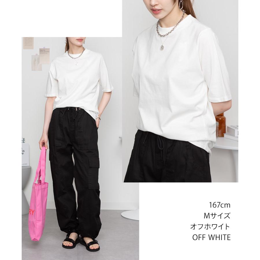 marai（マーライ） Tシャツ レディース 半袖 綿100% プチハイネック