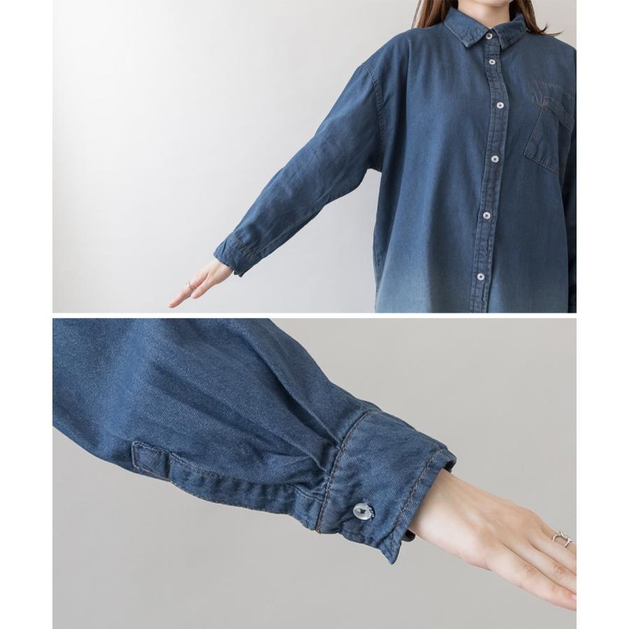marai（マーライ） デニムシャツ レディース 長袖 大きいサイズ