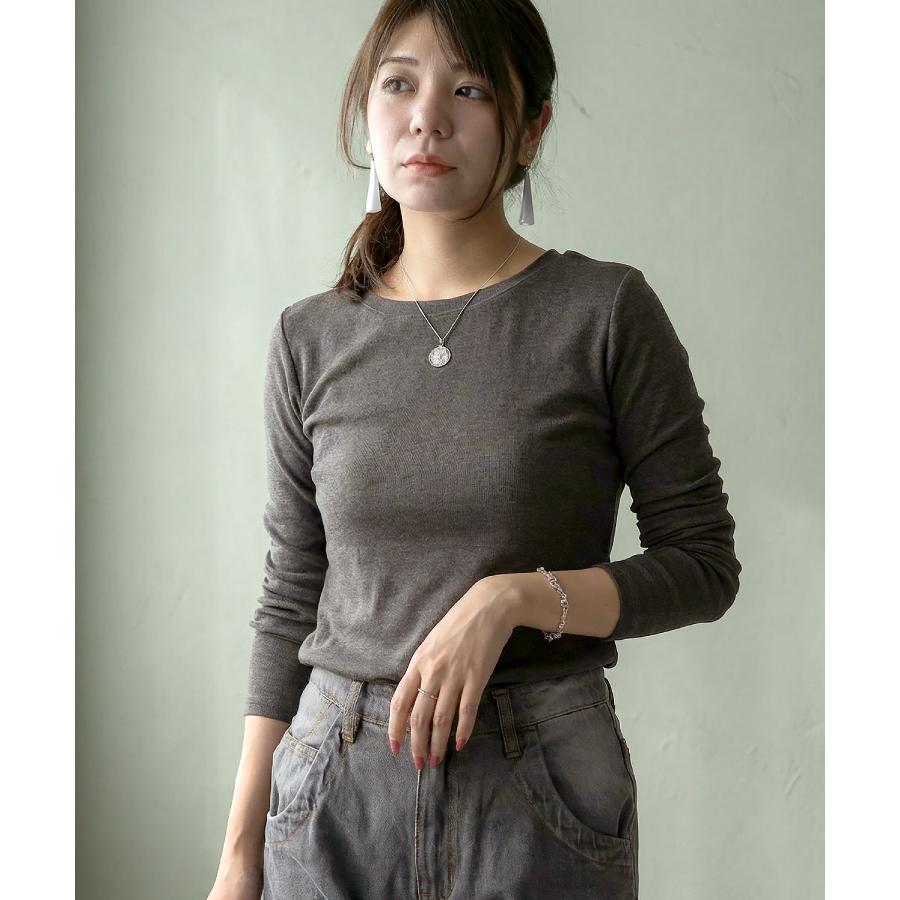 marai（マーライ） 長袖Tシャツ レディース インナー ロンT 綿100