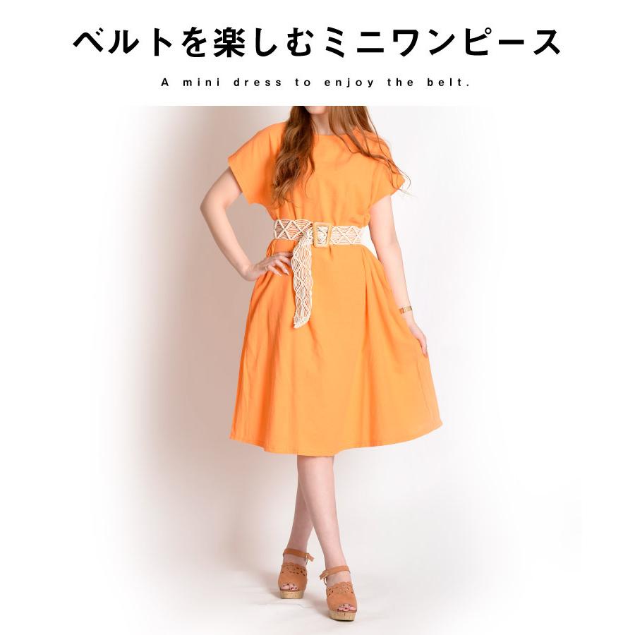 新品 ADORE ブルー 半袖 ひざ丈ワンピース 楽に着れる、大人可愛いワンピ。ダブルガーゼギャザー半袖ワンピ