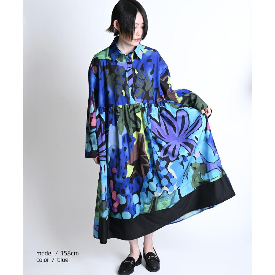 marai シャツワンピース 長袖 ロング ワンピース 春 夏 marai シャツワンピース 長袖 ロング ワンピース 春 夏