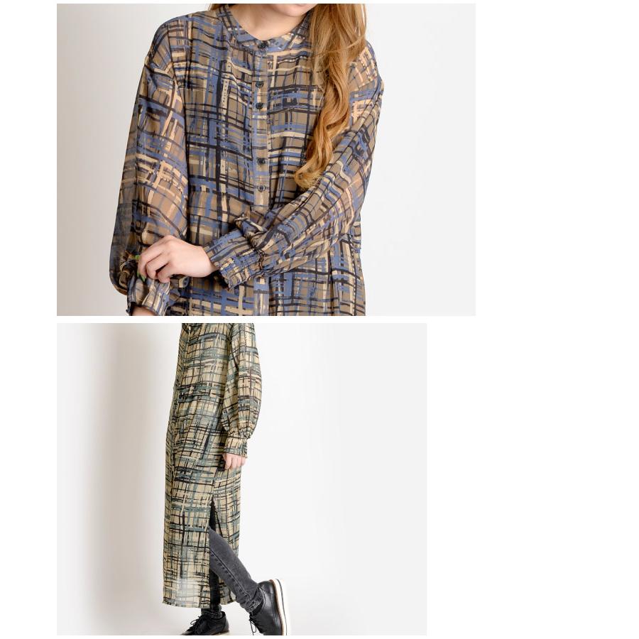 【希少】バーバリー ロングシャツ ワンピース 羽織り メガチェック 麻 リネン 希少】バーバリー ロングシャツ ワンピース 羽織り メガチェック