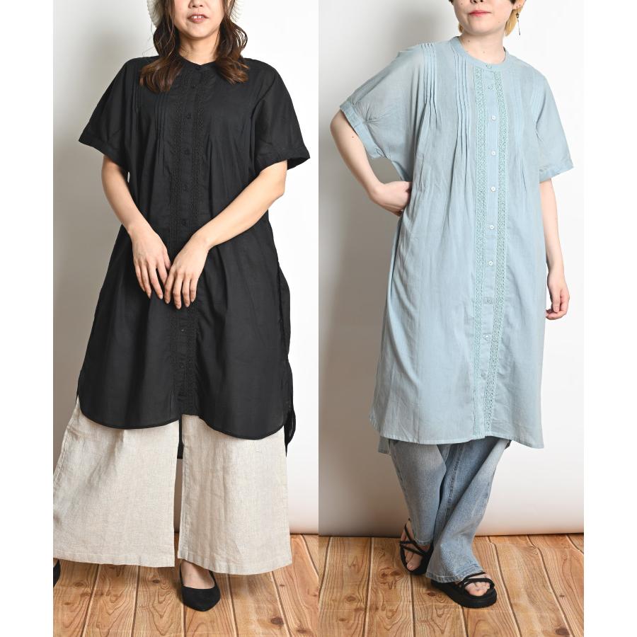 marai（マーライ） シャツワンピース レディース 半袖 大きいサイズ