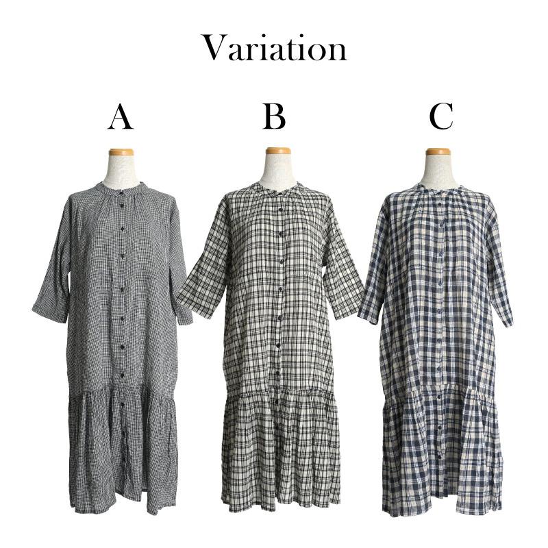 marai（マーライ） ワンピース チェック柄 レディース 五分袖