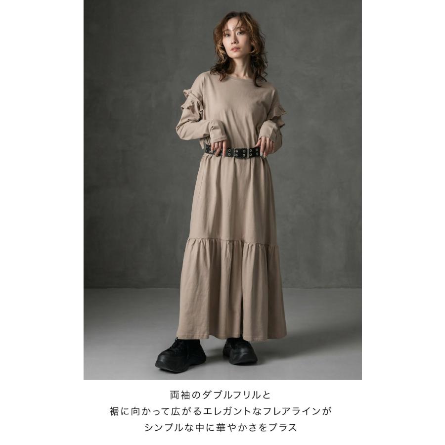 marai（マーライ） ワンピース ロング 長袖 綿100% レディース ダブル