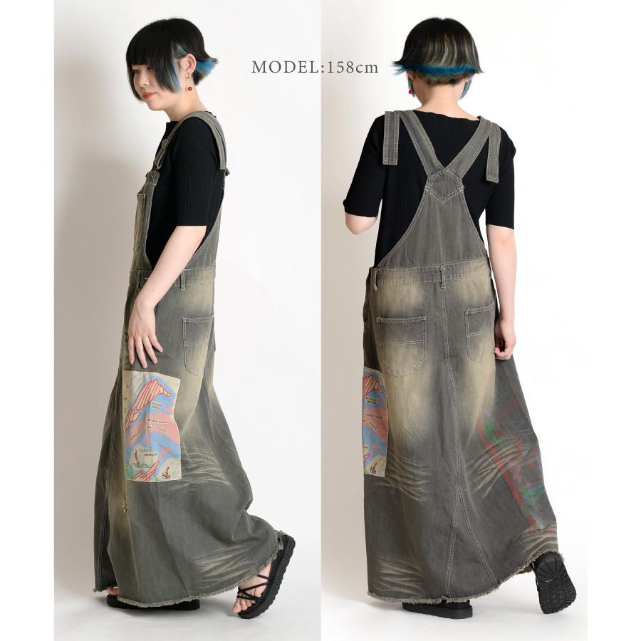 marai（マーライ） サロペット デニム スカート 秋冬 レディース 