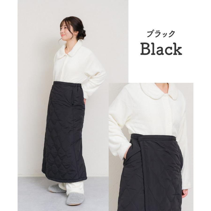 marai（マーライ） 巻きスカート 防寒 キルティング レディース