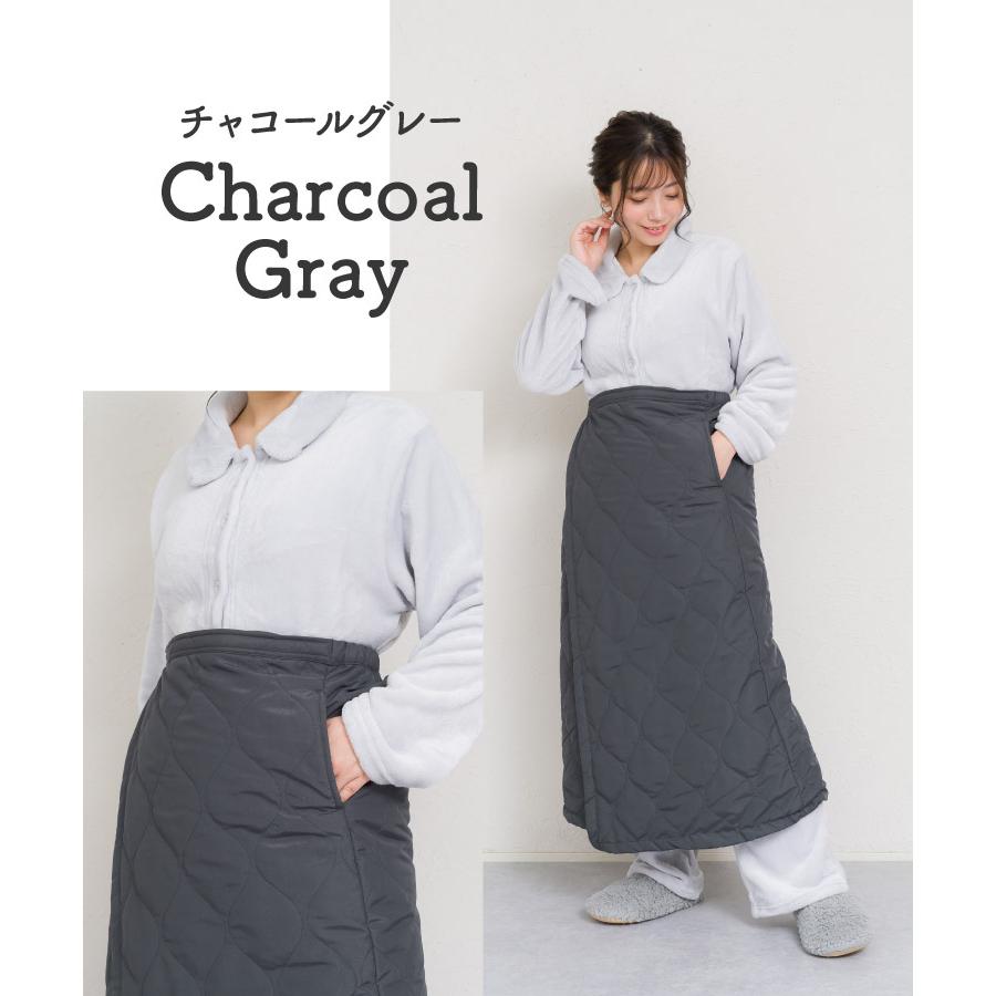 marai（マーライ） 巻きスカート 防寒 キルティング レディース