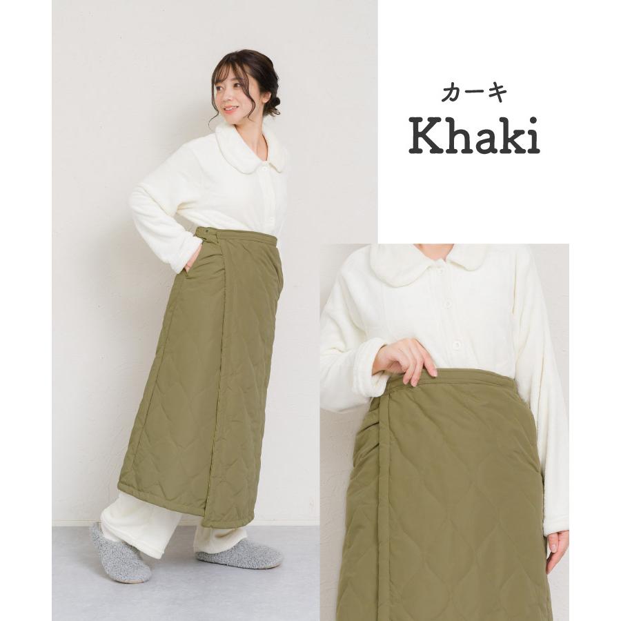 marai（マーライ） 巻きスカート 防寒 キルティング レディース