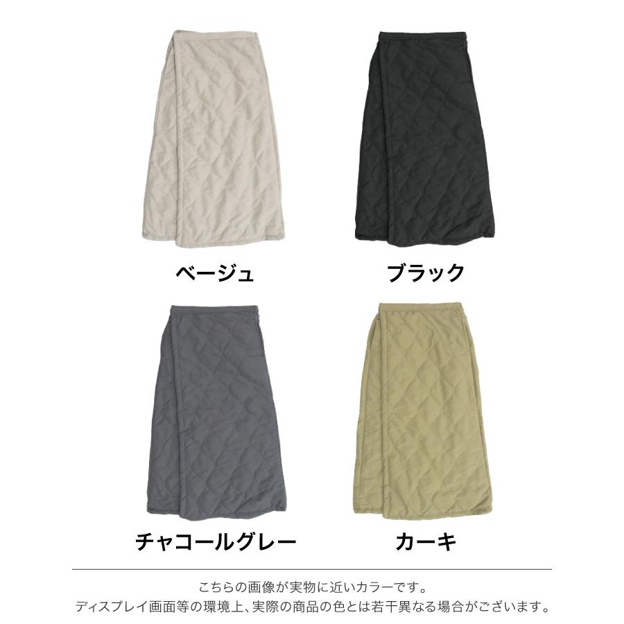 marai（マーライ） 巻きスカート 防寒 キルティング レディース