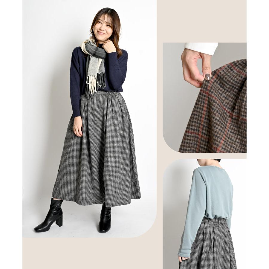marai（マーライ） フレアスカート レディース チェック柄 秋冬の