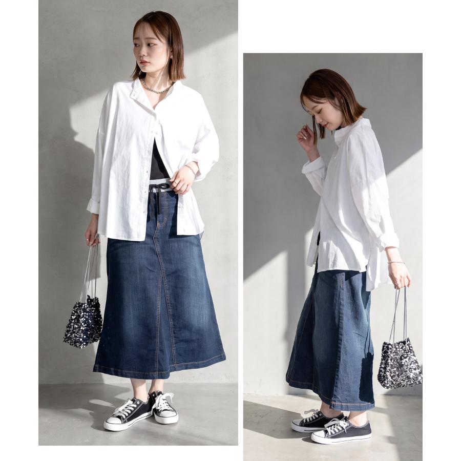 marai（マーライ） デニムスカート ロング レディース ストレッチ