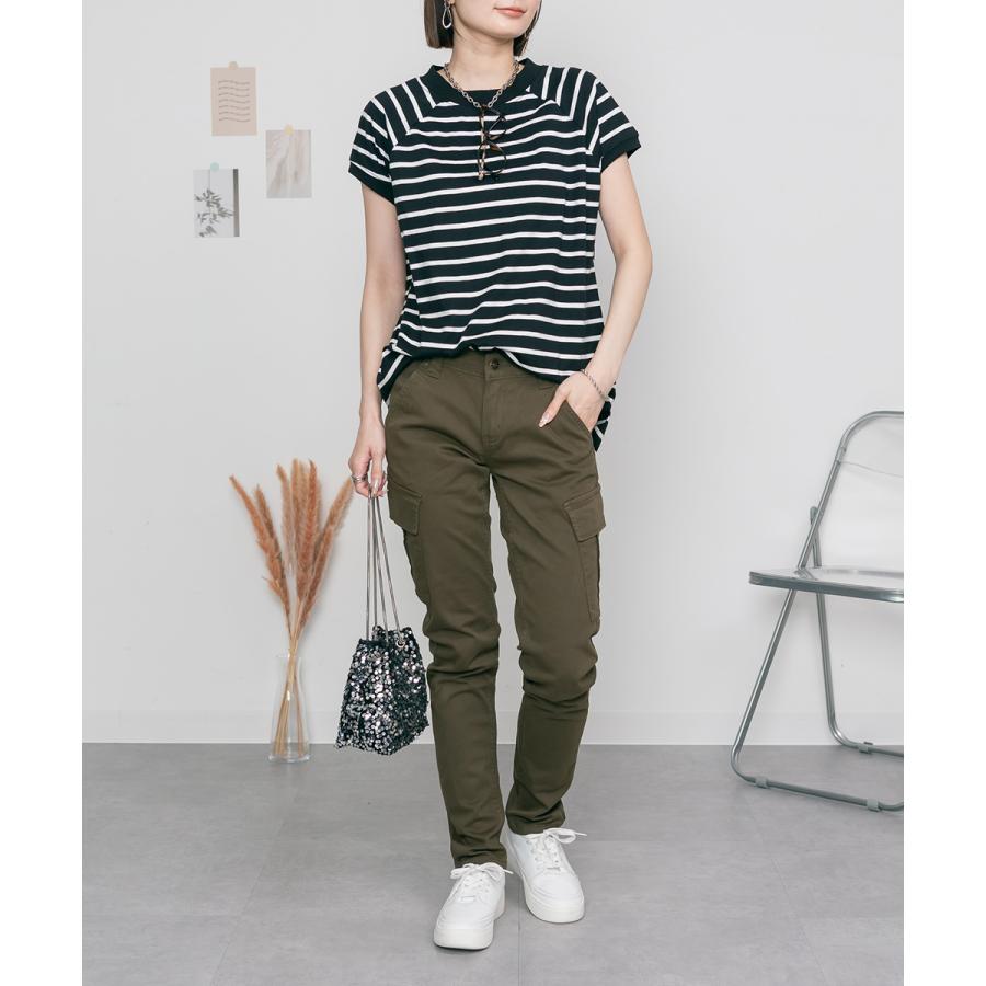 marai（マーライ） カーゴパンツ レディース ストレッチ 美脚 ツイル