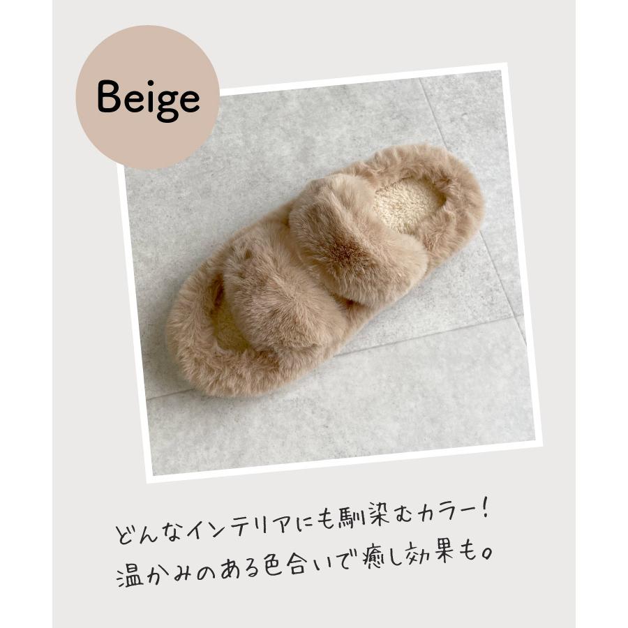 marai（マーライ） ファーサンダル スリッパ レディース 私だけの