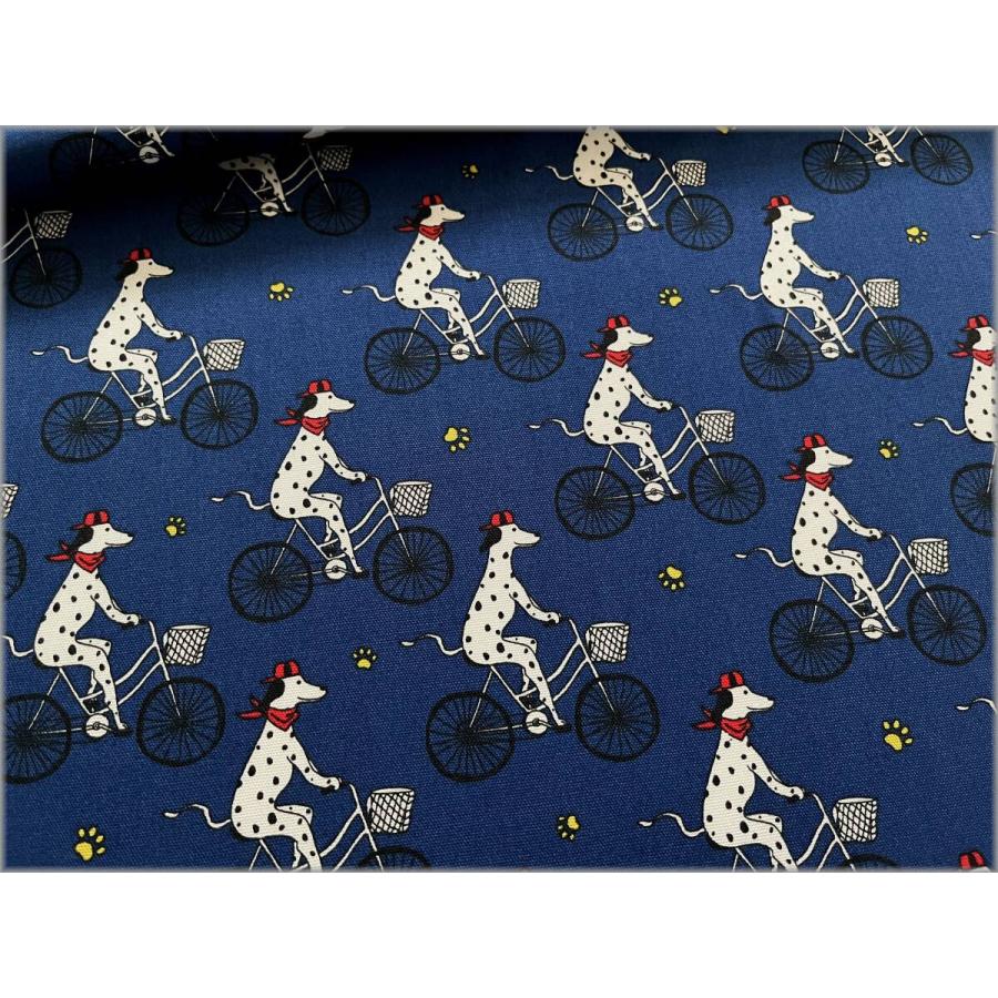 marble 50cm オックス 生地 布 ダルメシアン 犬 いぬ サイクリング