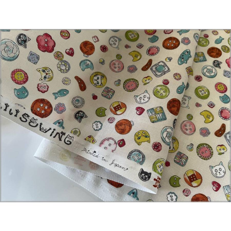 marble 50cm シーチング 生地 布 ネコ 猫 にゃんともかわいい sewing