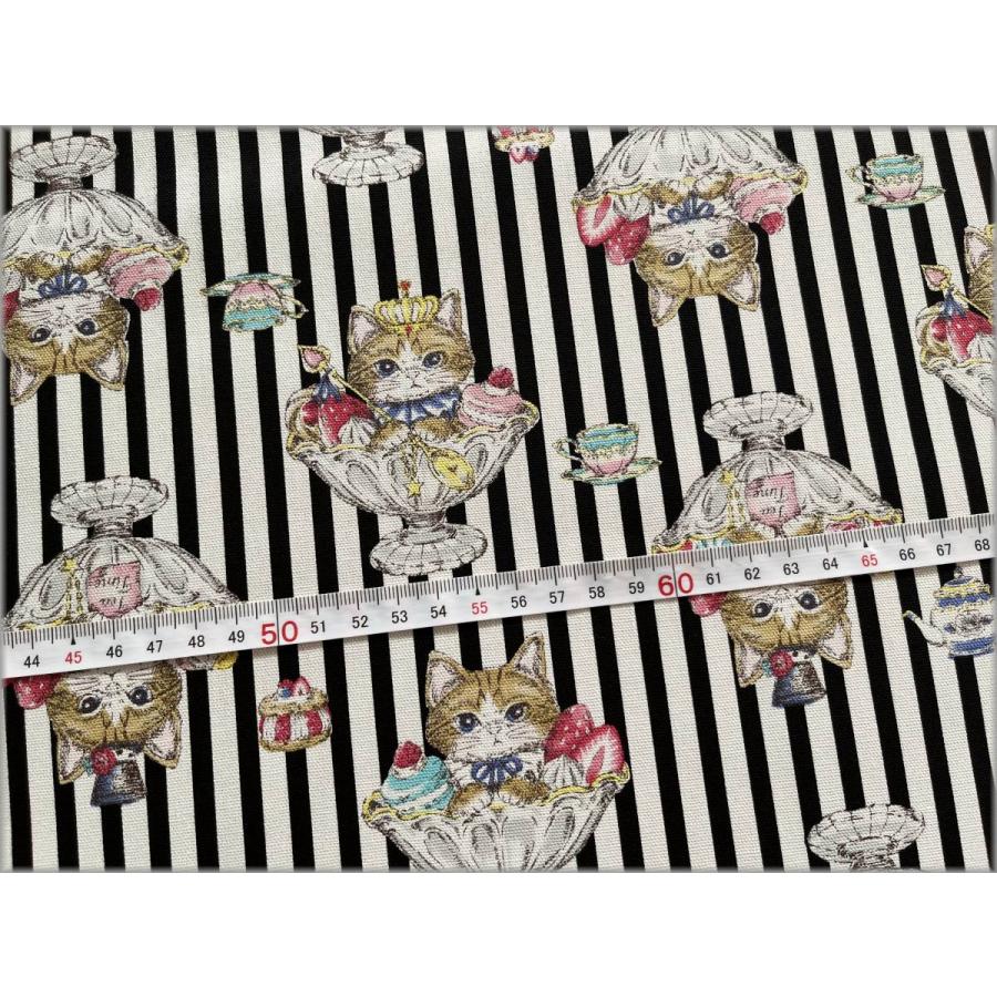 marble 50cm オックス 生地 布 おしゃれ 猫柄 ねこ パフェ