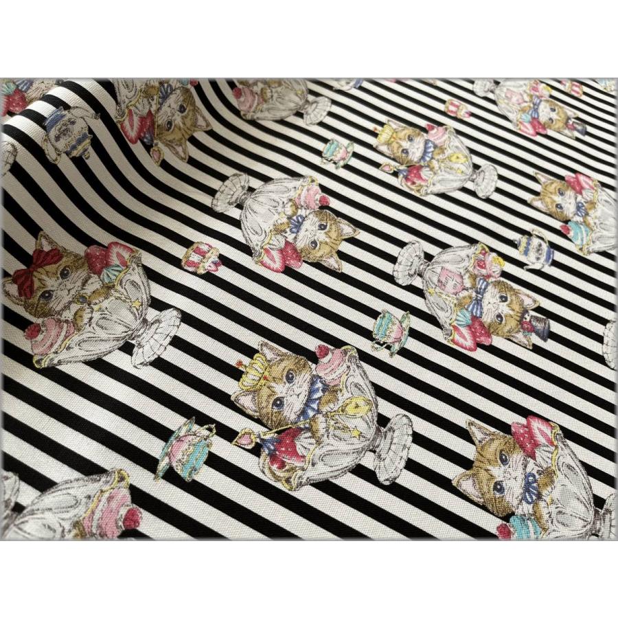 marble 50cm オックス 生地 布 おしゃれ 猫柄 ねこ パフェ