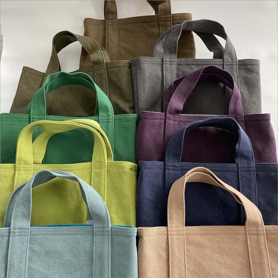 marble ミニトートバッグ 生地屋さんのかばん 無地 8号 帆布 小さめ