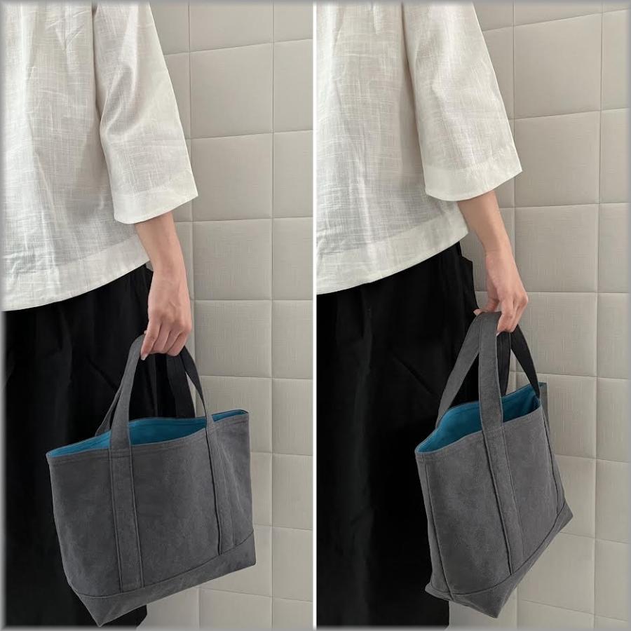 marble トートバッグ 生地屋さんのかばん 無地 8号帆布 ヴィンテージ