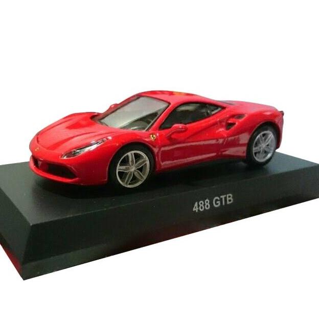 京商 1/64 フェラーリ　 ミニカーコレクション１１　４８８ＧＴＢ　赤　 未開封新品同様