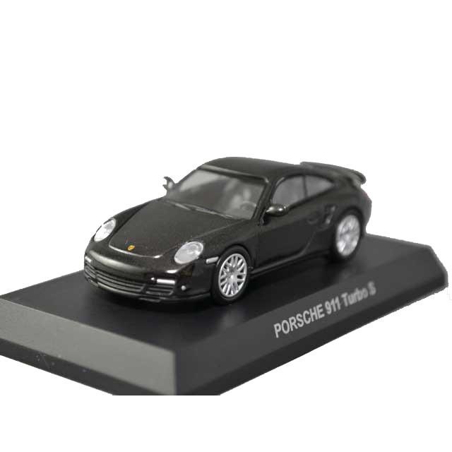 京商 1/64 ポルシェ ミニカーコレクション5 911ターボS 黒 未開封 