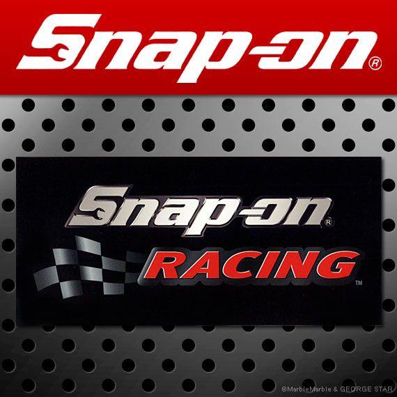 H4 Snap-on スナップオン アメリカンステッカー Snap-on RACING ブラックバック 026 アメリカン雑貨｜marblemarble