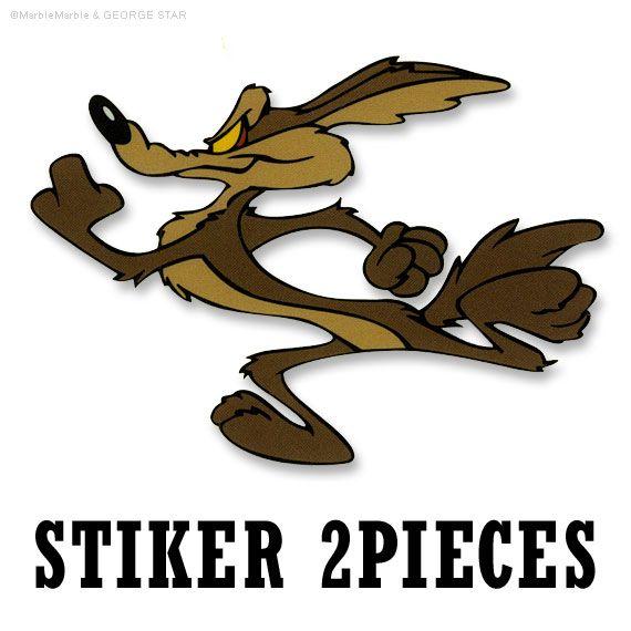 ロードランナー G3 ステッカー・デカール 2枚セット #002 ワイリー