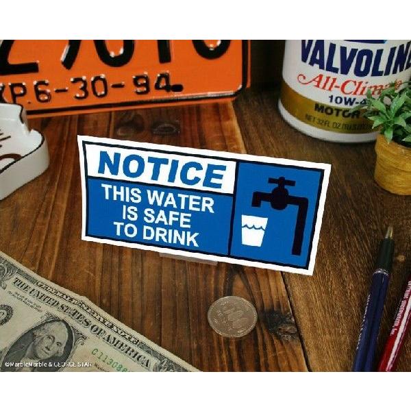 G6 US パブリックサイン ステッカー #022 この水は飲用も可能です
