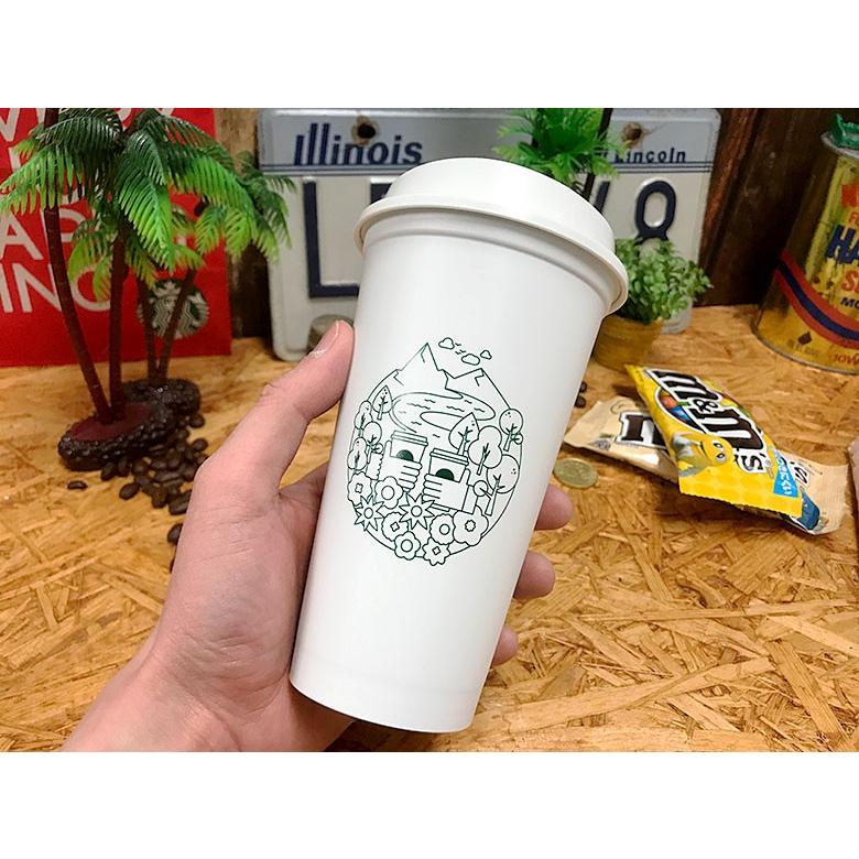 F2 スターバックス プラスチック カップ 限定 デザイン 2014年 線画
