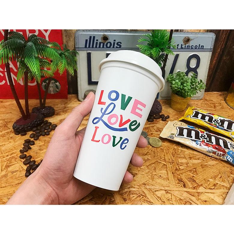 F2 スターバックス プラスチック カップ 限定 デザイン 2014年 Love