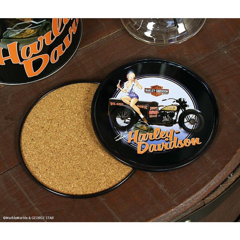 A1 HARLEY-DAVIDSON サービギャル グラス＆コースター ギフトセット Jo