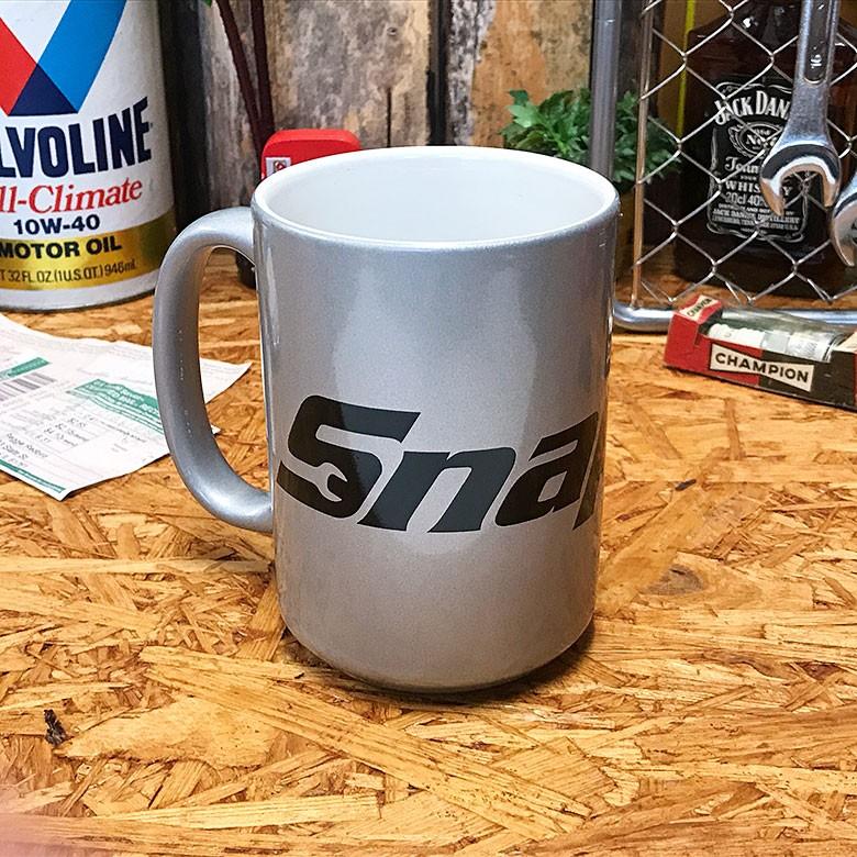 F3 Snap-on シルバー マグ [ スナップオン 陶器 コップ 大きめ