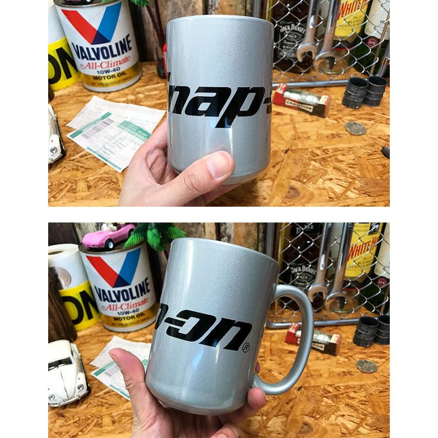 F3 Snap-on シルバー マグ [ スナップオン 陶器 コップ 大きめ 