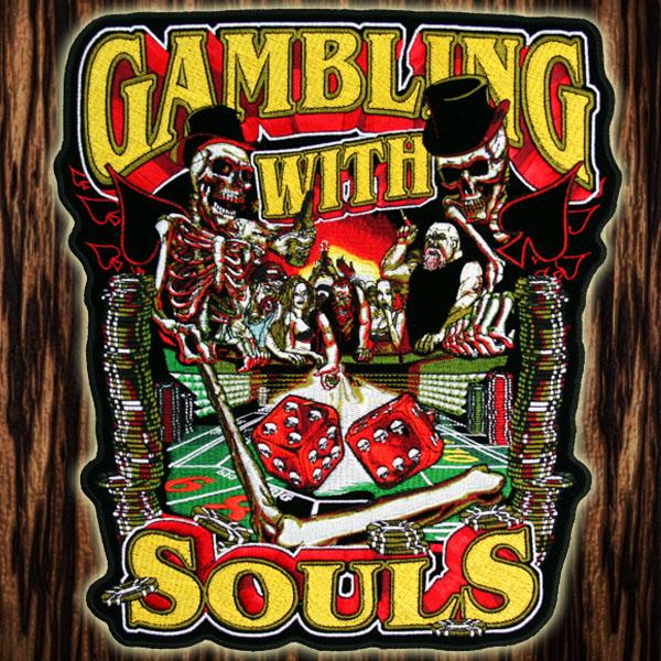 F4 バイカーズワッペン パッチ Gambling With Souls アメリカ雑貨 アメリカン雑貨 Coiastur Com