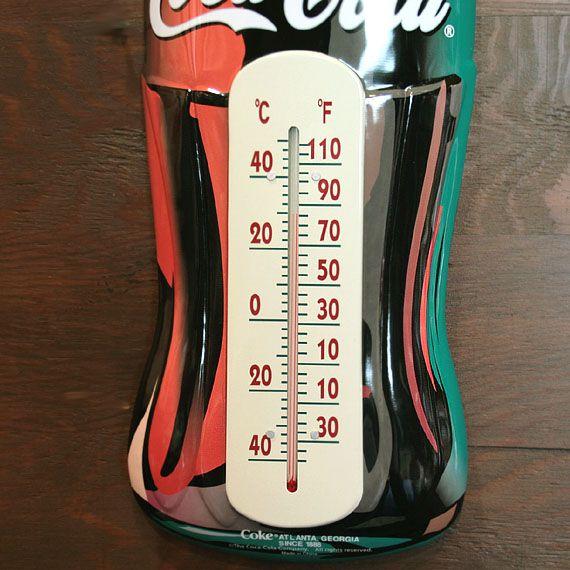 E4 アメリカンサイン サーモメーター 温度計 ボトル型 Coca Cola