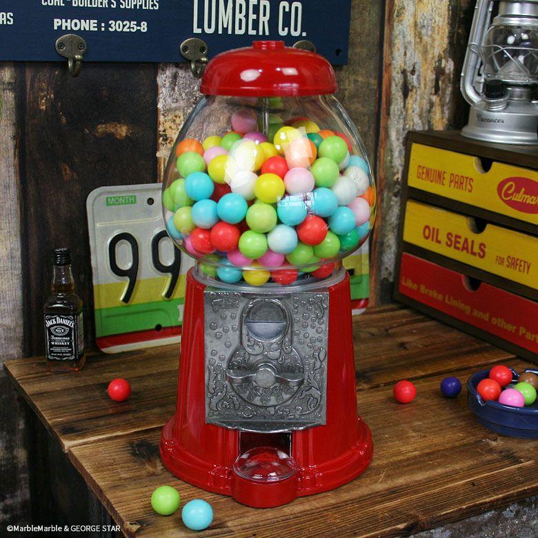 B4 ガムボールマシーン バンク クラシック 12インチ // レトロ