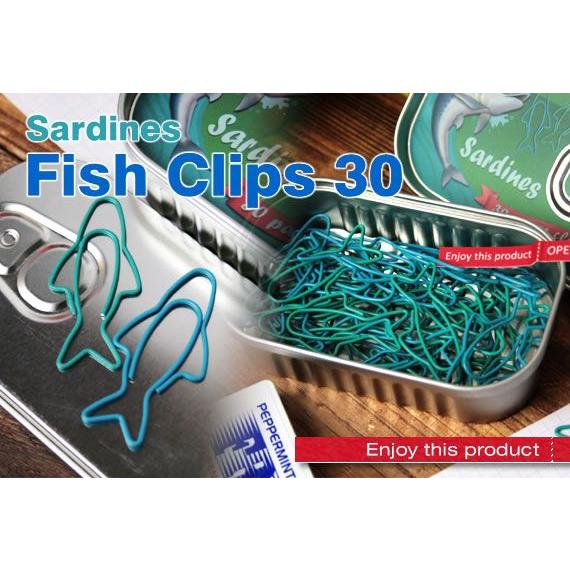 B3 おもしろ雑貨 オイルサーディン缶詰め風フィッシュクリップ