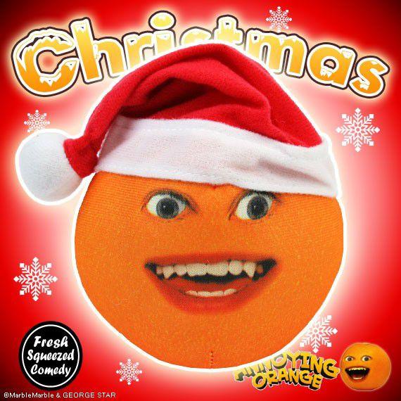 B3 アノーイング・オレンジ トーキングスクイーズ Xmas限定バージョン オレンジ 正面 Annoying Orange｜marblemarble