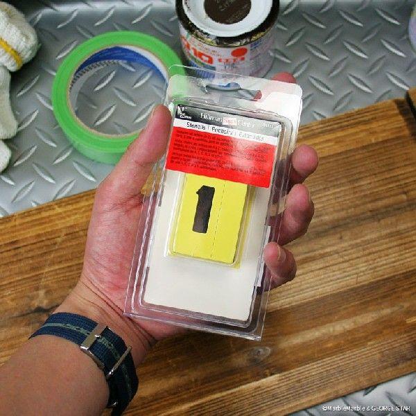 B2 ステンシルプレート オイルコート紙 1インチ アルファベット 数字