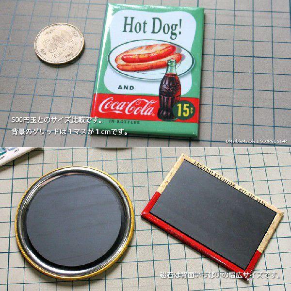 F3 Ice Box マグネット 磁石 #001 COKE Hot Dog // インテリア雑貨 / コカコーラ / アメリカ雑貨 / MADE IN USA｜marblemarble｜02