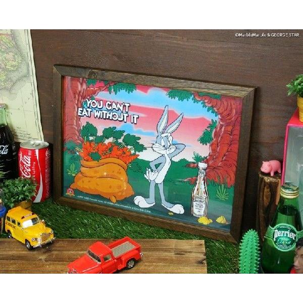 E4 フレーム付きミニポスター バックスバニー & HEINZ