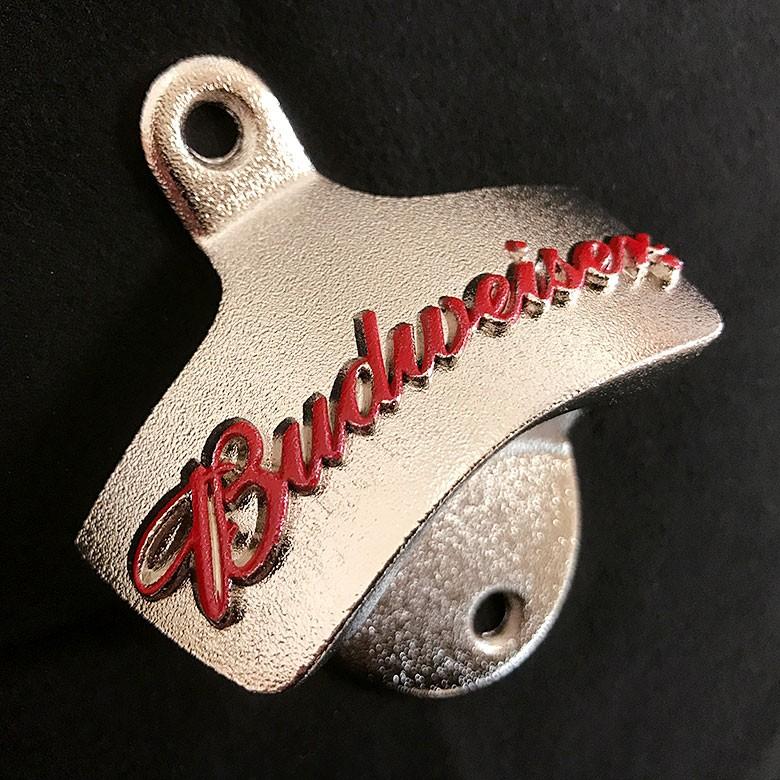 B3 バドワイザー ボトルオープナー 壁付け式 栓抜き [ Budweiser