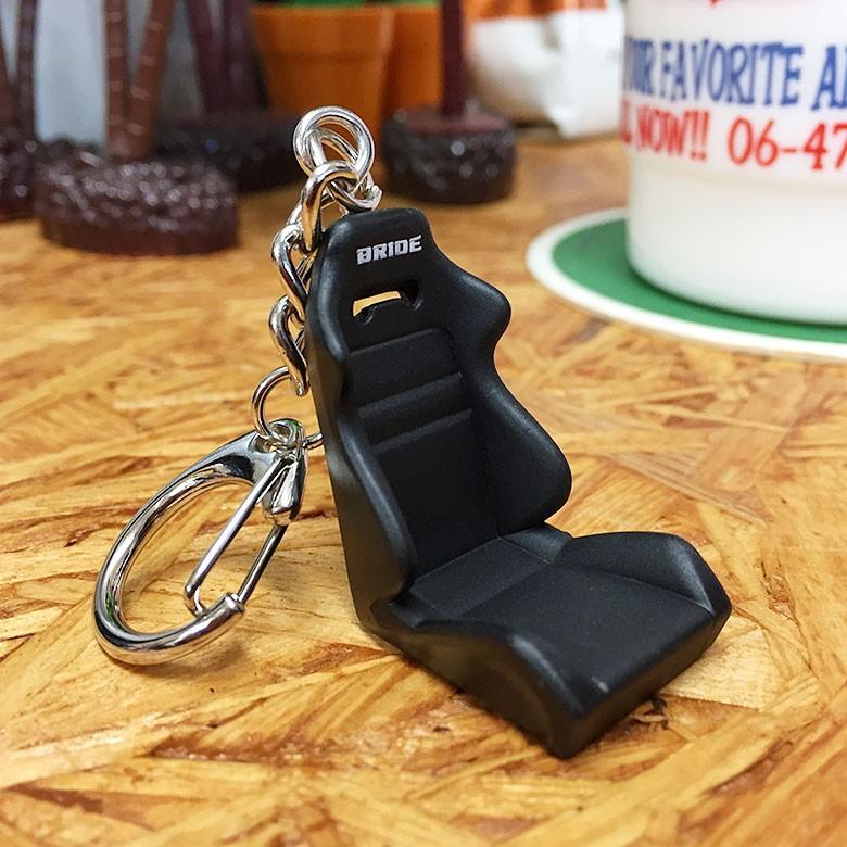 G7 車 バイク パーツ キーホルダー バケットシート ブラック BRIDE