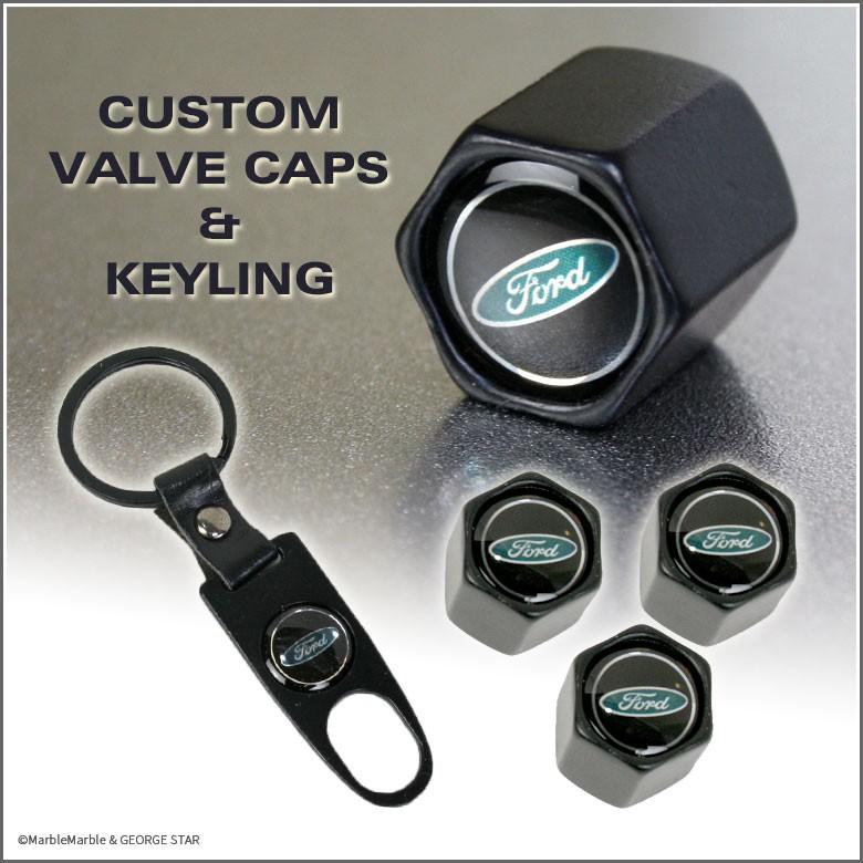 F2 カスタム バルブキャップ セット #003 フォード // ガレージ