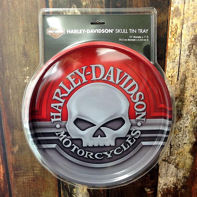 A ハーレーダビッドソン スカル ティン トレイ // HDL-18561 トレー  