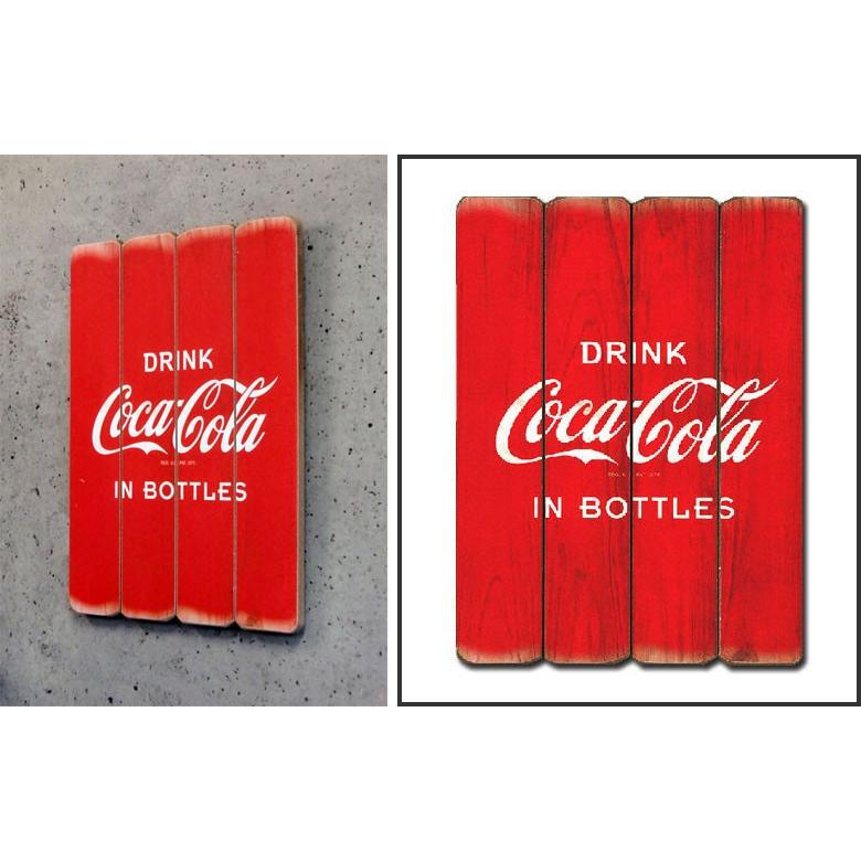 B3 コカコーラ ウッドサイン #001 IN BOTTLES // Coca Cola Coke PJ-WP01 アメリカン雑貨｜marblemarble｜02