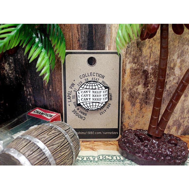C4 ラペルピン #16-034 I CAN'T KEEP UP [ LP-1634 ピンブローチ