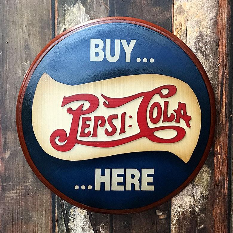値下げ【ペプシコーラPEPSI COLA】ヴィンテージ ホーロー看板 485dbeeb56b90a0e78001b43fa2859